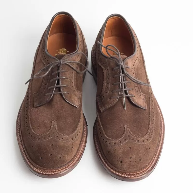 Men Alden Derby And Oxford Shoes* - 97565 F - Duilio Suede Derby - Tobacco