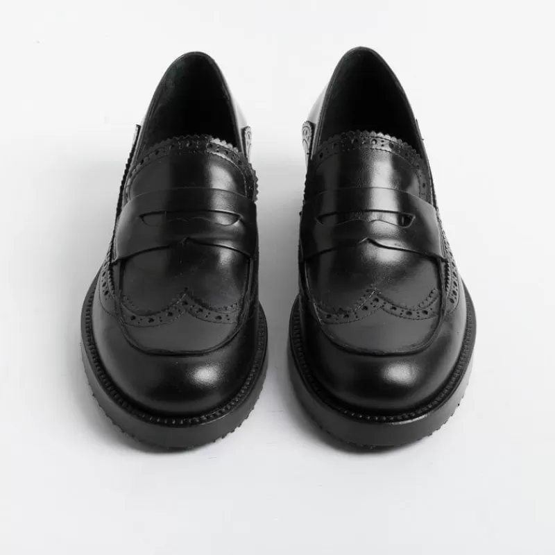 Women Anna F. Loafers*Anna F - Loafer - 1605 - Leather - Black