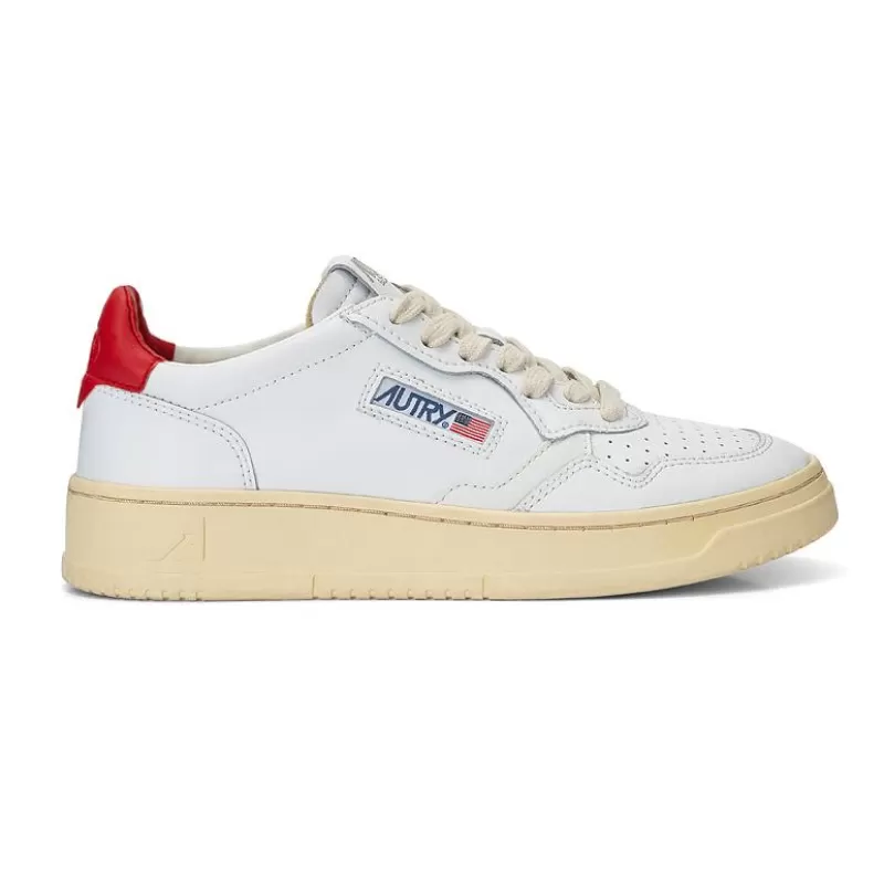 Men AUTRY - Collezione uomo Sneakers*Autry Ll21 - Sneakers Low Man All Leat - White/Red