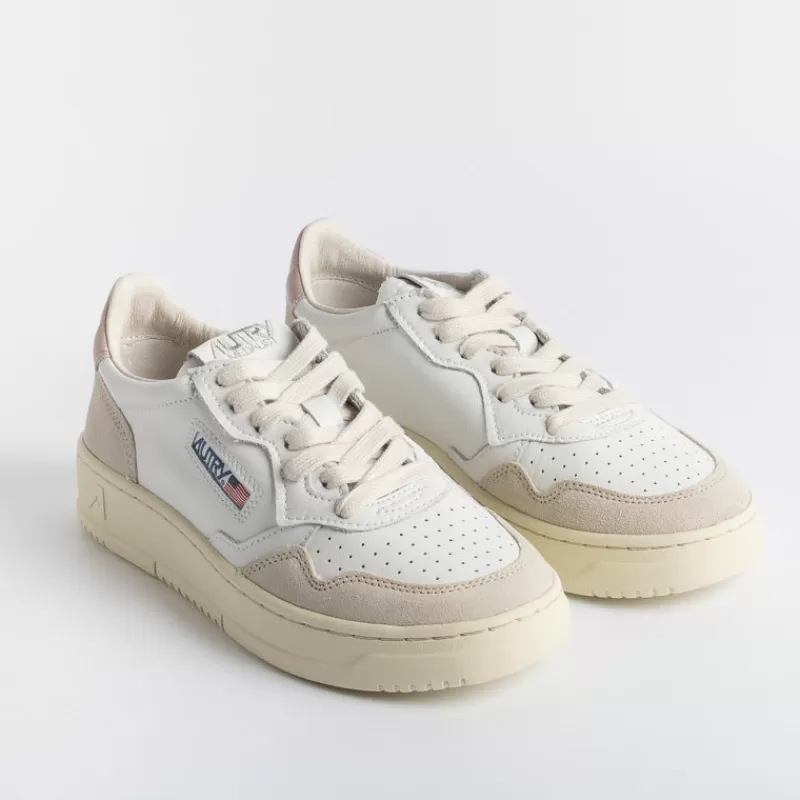 Women AUTRY - Collezione donna Sneakers*Autry Ls37- Sneakers Low Wom Leat/Suede - White/Powder