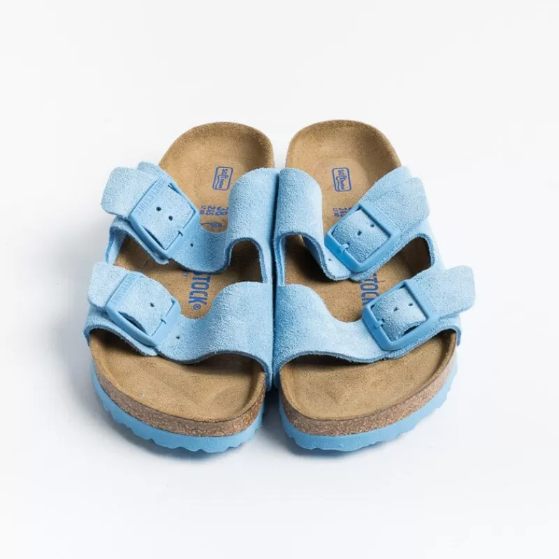 Women BIRKENSTOCK Low Sandals* - Flat Sandals 1024066 -Arizona Bs - Sky Blue