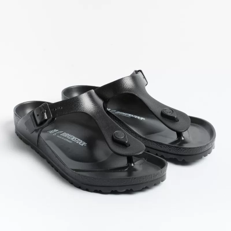 Women BIRKENSTOCK Low Sandals* - Flat Sandals - 0128201 - Gizeh Eva - Black