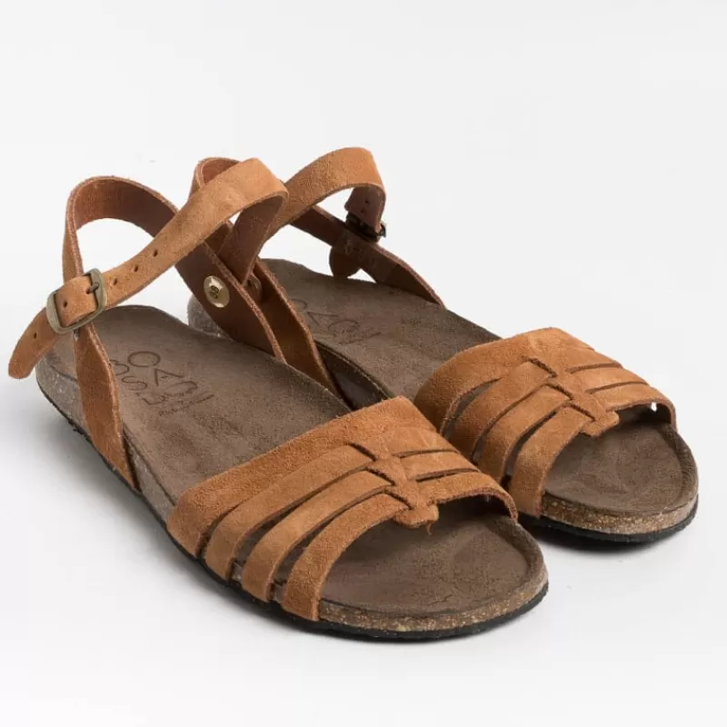 Women BOSABO Low Sandals* - Flat Sandals - 478 - Hazelnut
