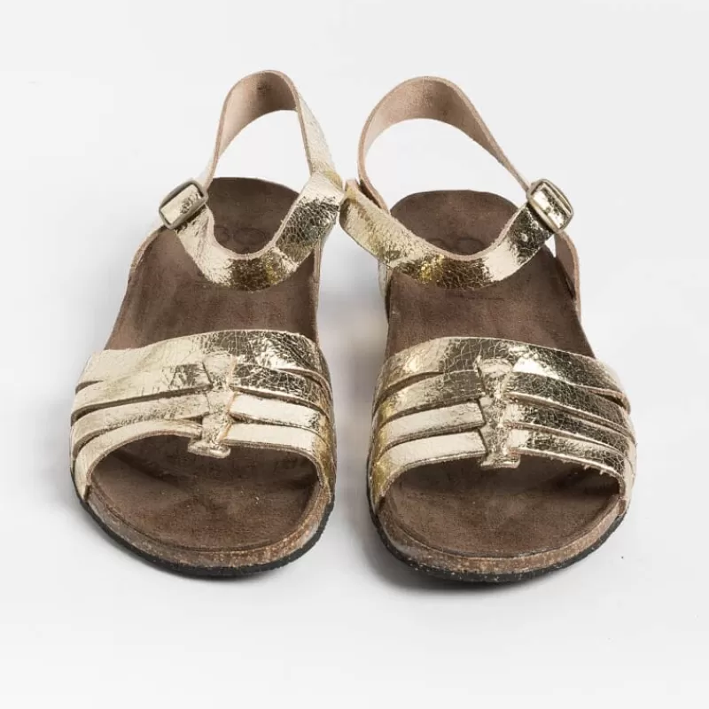 Women BOSABO Low Sandals* - Flat Sandals - 478 - Old Metal Gold