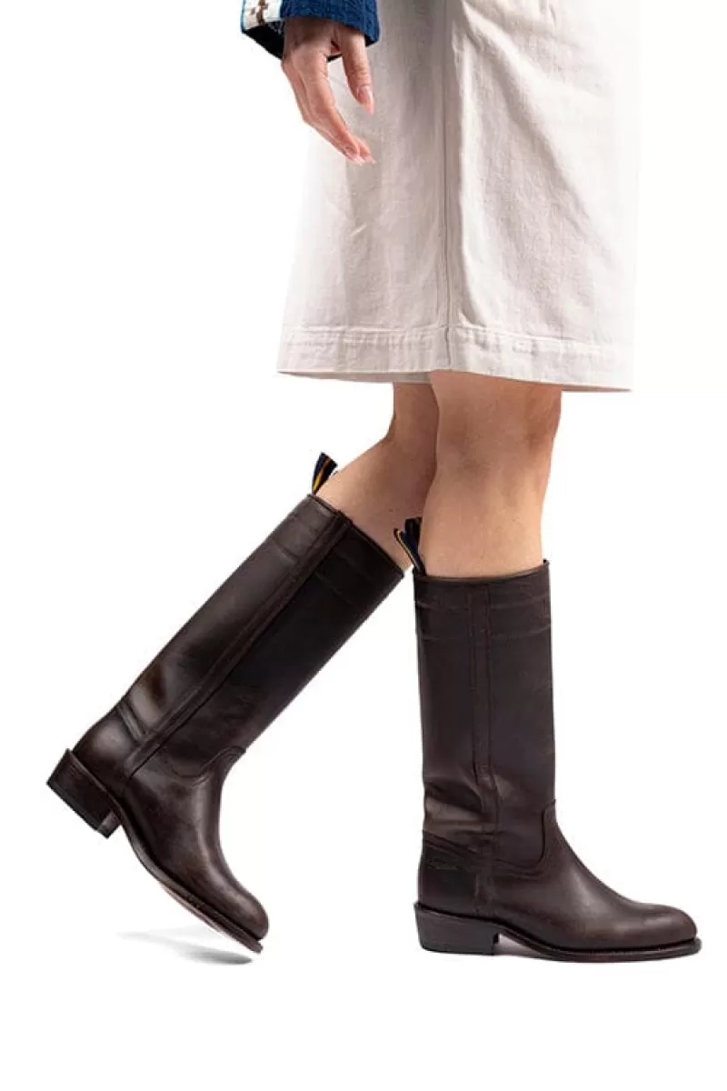 Women CAMPEROS Boots* - Boots - Texan - 100 Army - Moka