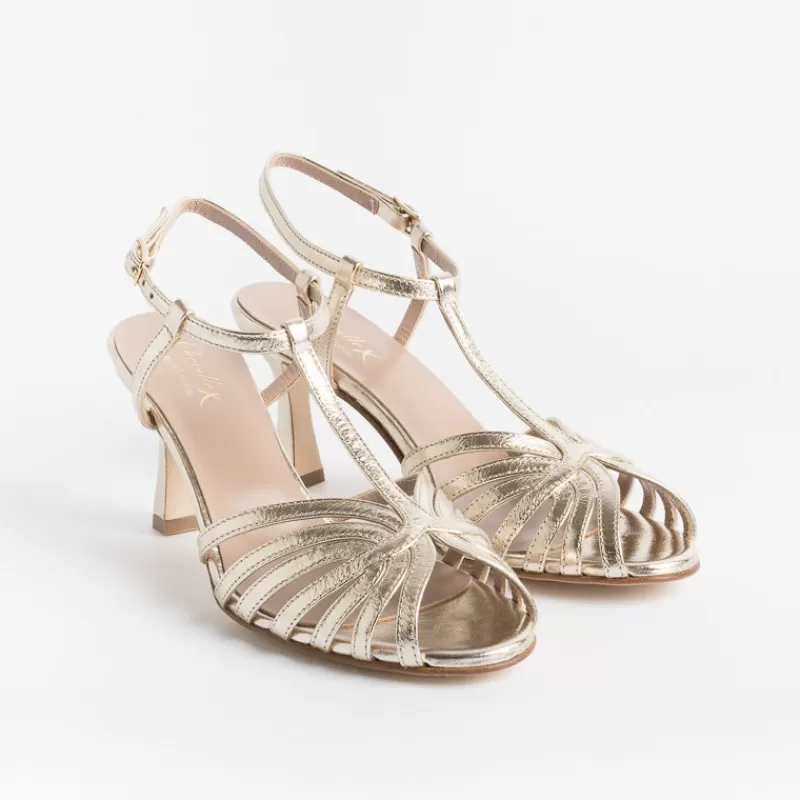 Women CHEVILLE Ceremony - Shoes And Clutches* - Sandals With Heel - Ophelia - Platinum