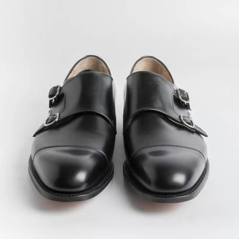 Men Church's Double Buckle* - Cowes Double Buckle - Black Calfskin