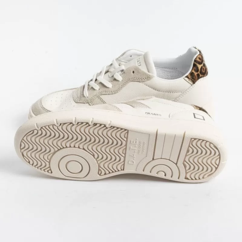 Women DATE Sneakers* - Sneakers - Court 2.0 Vintage Calf - Ivory Leopard