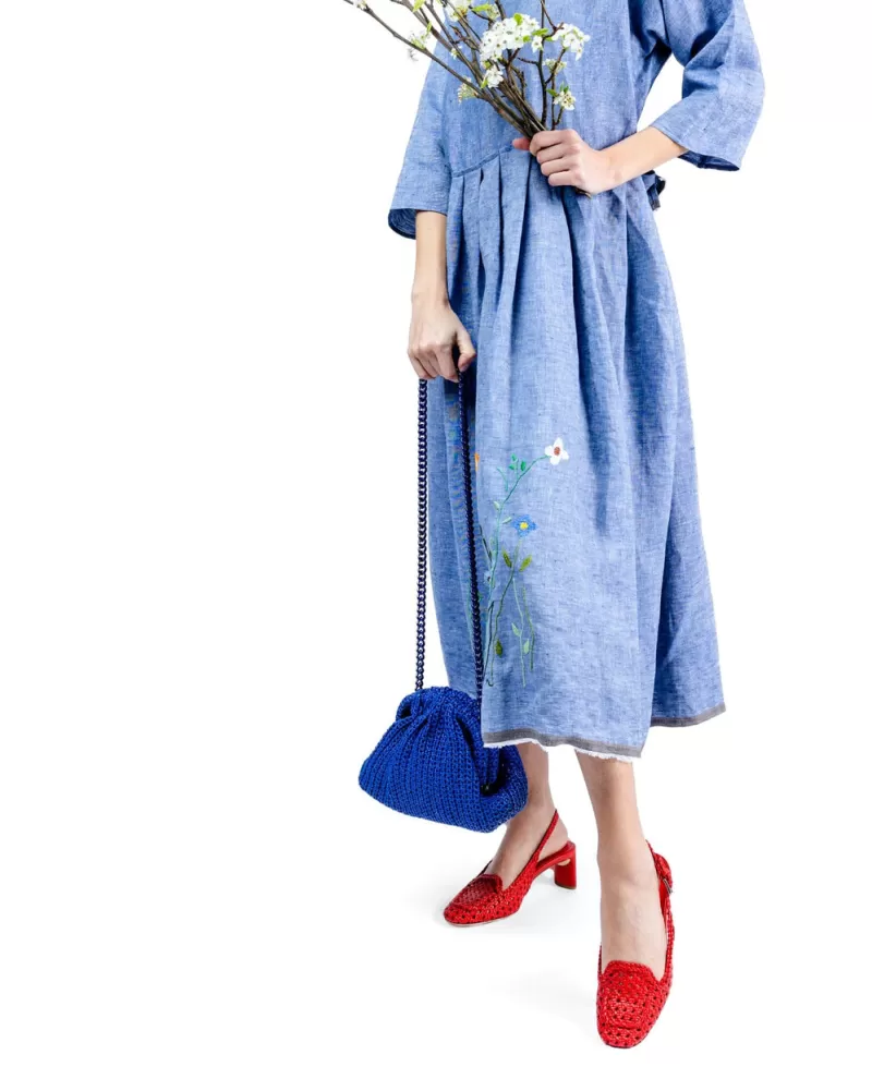 Women DEL CARLO Slingbacks* - Sling Back - 11503 - Miro - Poppy Weaving