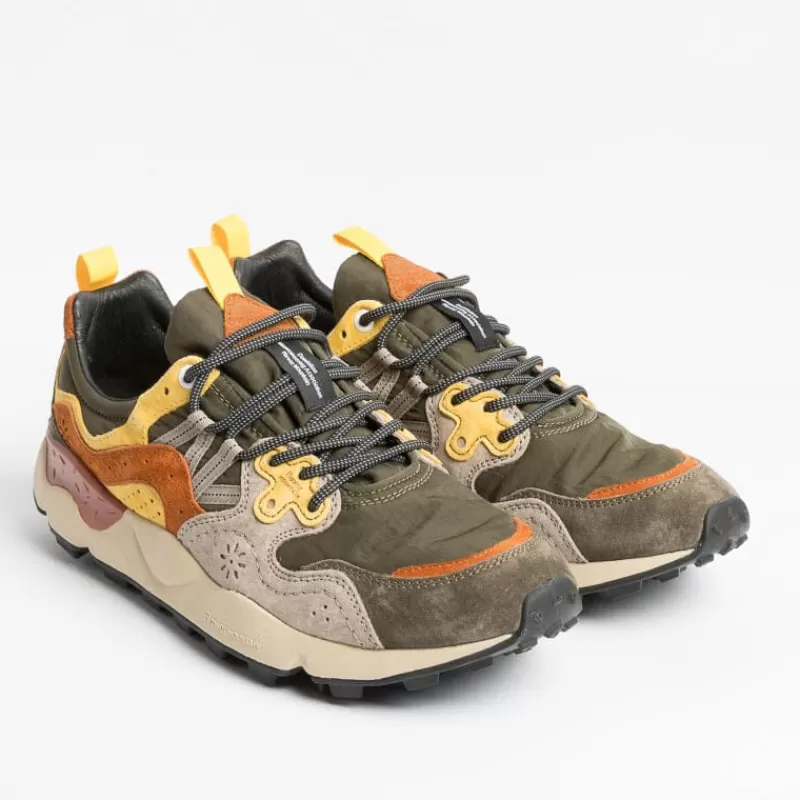 Men FLOWER MOUNTAIN Sneakers* - Yamano 3 Sneakers - 1B41 Gray / Military Green