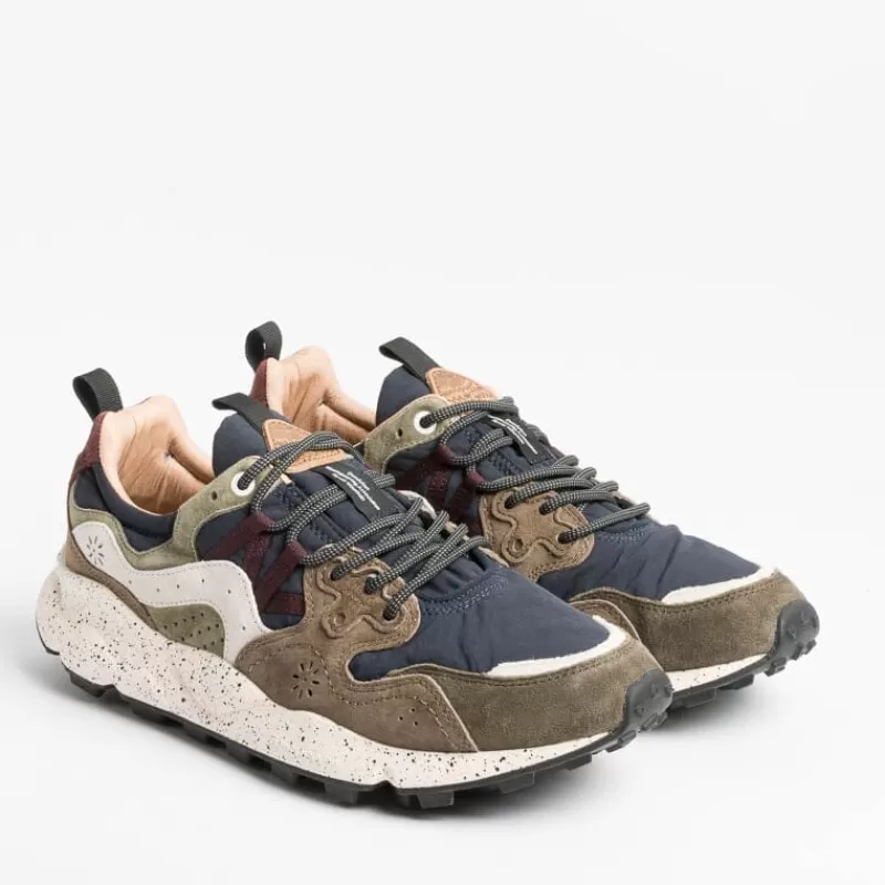 Men FLOWER MOUNTAIN Sneakers* - Yamano 3 Sneakers - 3D31 Blue / Brown