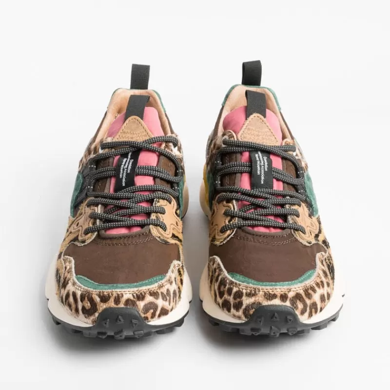Women FLOWER MOUNTAIN Sneakers* - Yamano 3D31 Sneakers - Brown / Pony