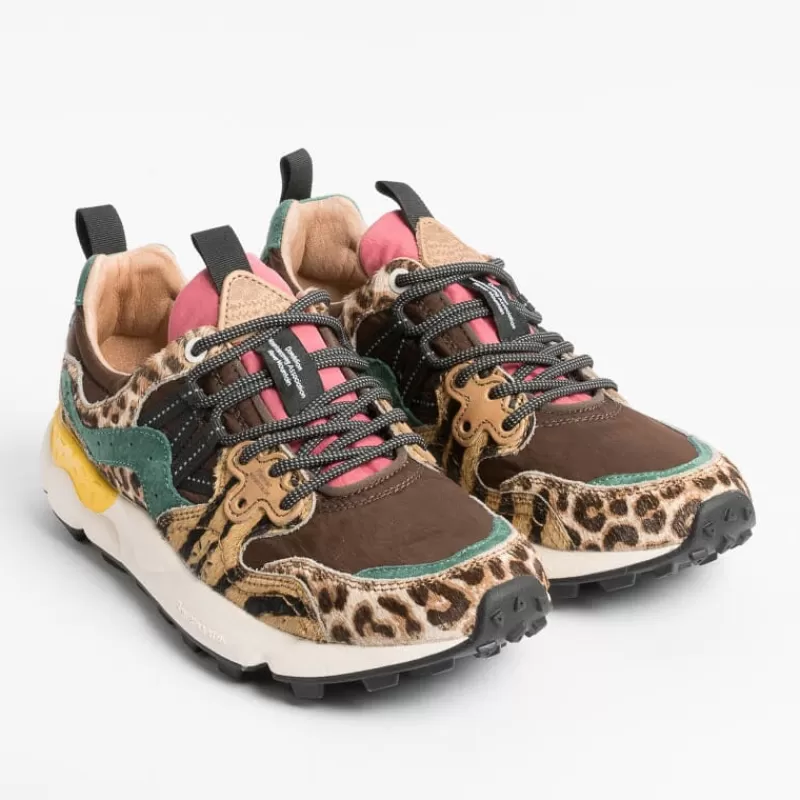 Women FLOWER MOUNTAIN Sneakers* - Yamano 3D31 Sneakers - Brown / Pony