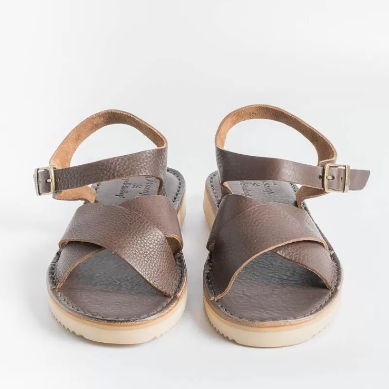 Women FRACAP Low Sandals* - Flat Sandals - Nebrasca - 305 Brown