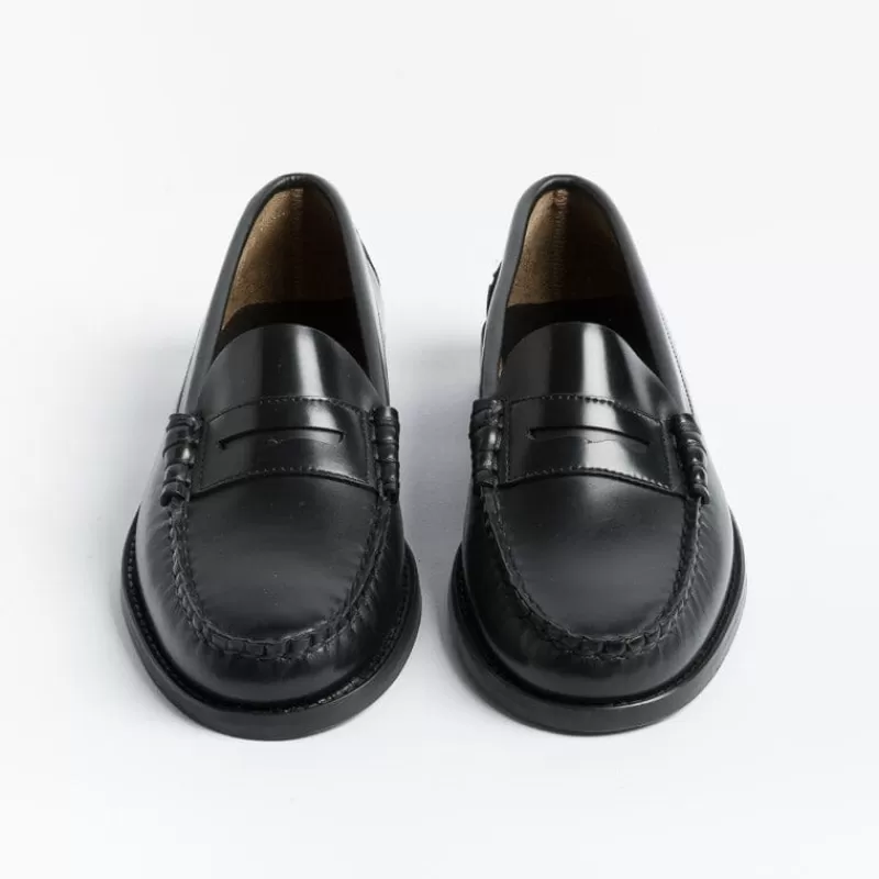 Women GIL's Loafers* - 740 Moccasin - Black Leather