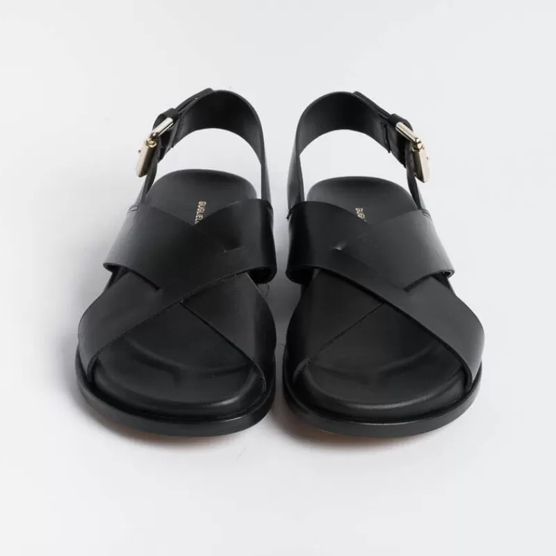 Women GUGLIELMO ROTTA Low Sandals* - Flat Sandals - Tilly - Black Leather