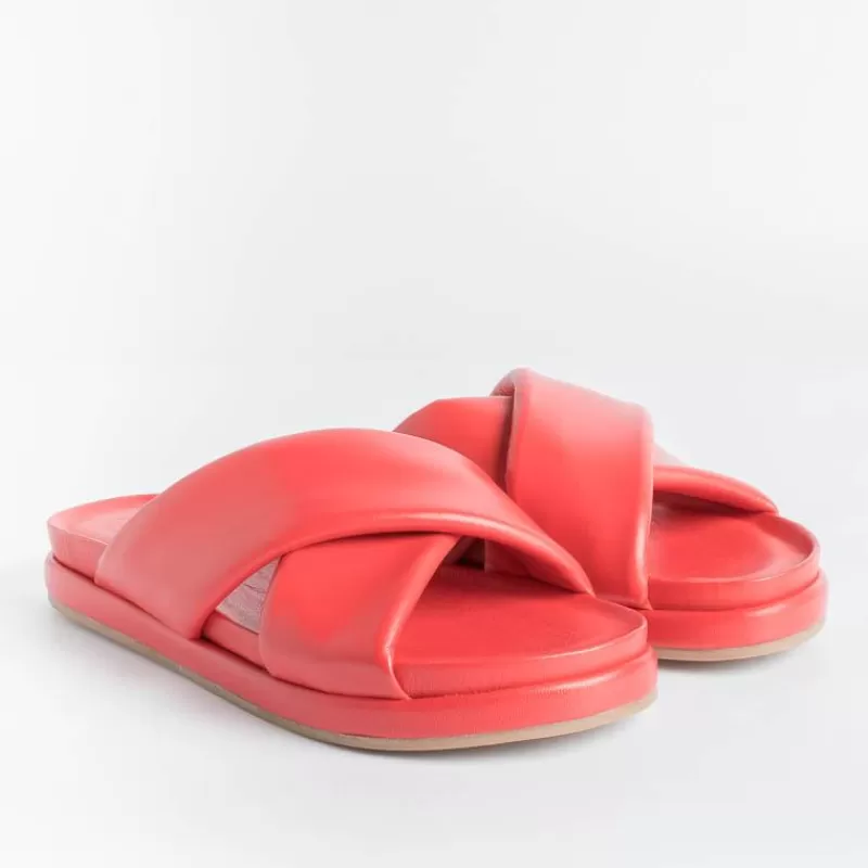 Women HABILLE' Low Sandals* - Flat Sandals - Jessica - Coral
