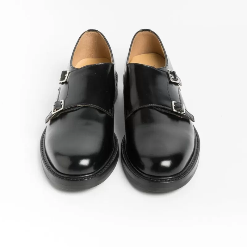 Women HENDERSON - Collezione Donna Loafers*Henderson - Double Buckle Moccasin - Caren - Black