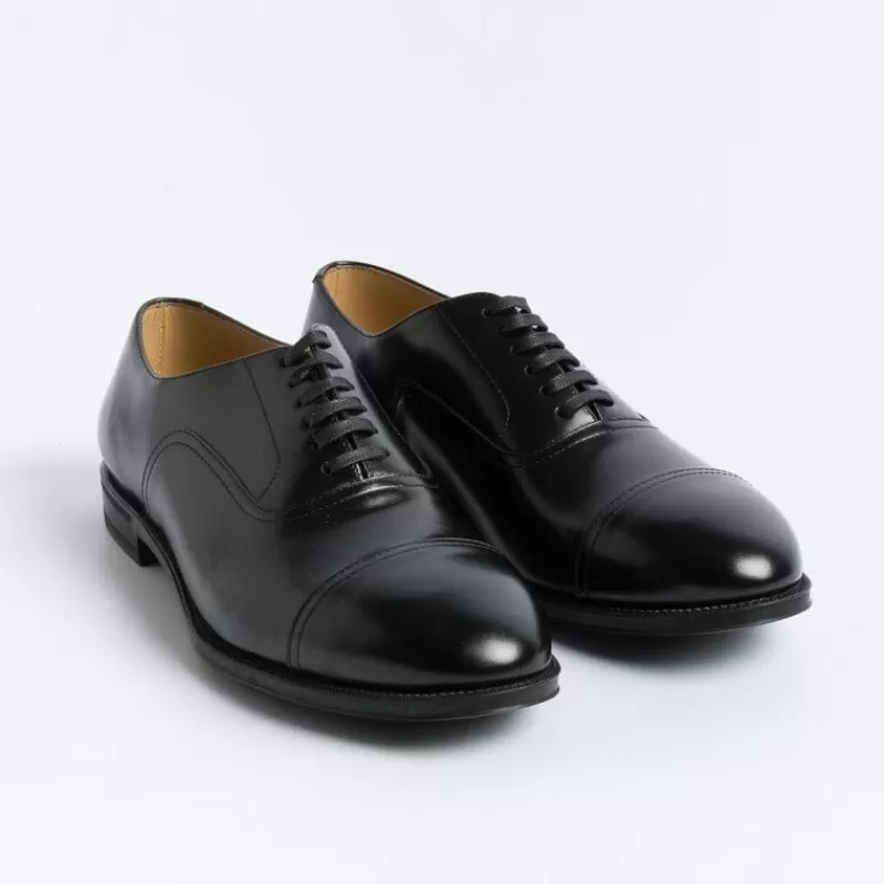 Men HENDERSON Wedding Shoes* - Francesina - 82303 - Black Calf Rubber Sole