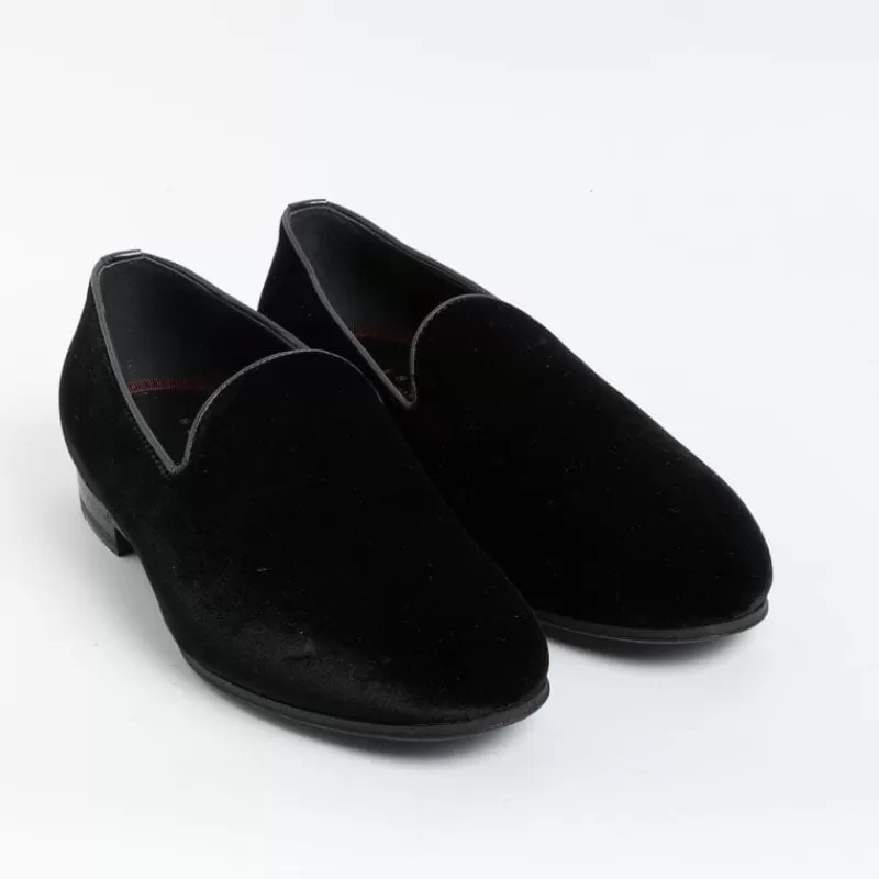 Men HENDERSON Wedding Shoes* - Moccasin - Casino' - Black Velvet