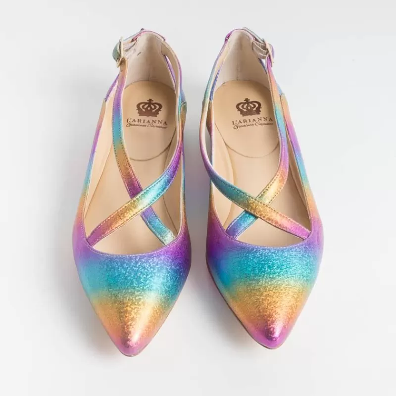 Women L'Arianna Ballerina*L 'Arianna - Ballerina Bl1218 - Multicolour Laminate
