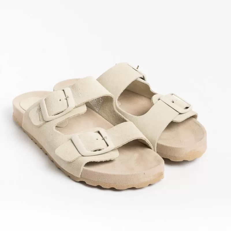 Women MANEBI Low Sandals* - Flat Sandals - Traveler Sandals - Beige