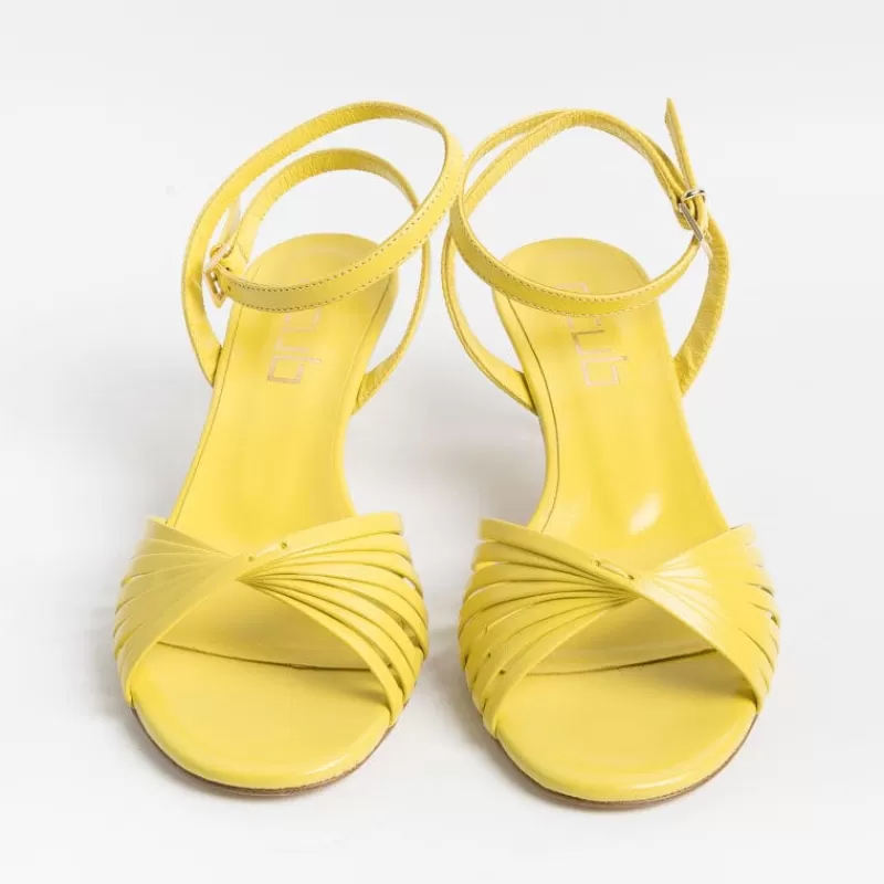 Women NCUB Sandals With Heel* - Sandals With Heels - Luna 21 - Yellow Leather