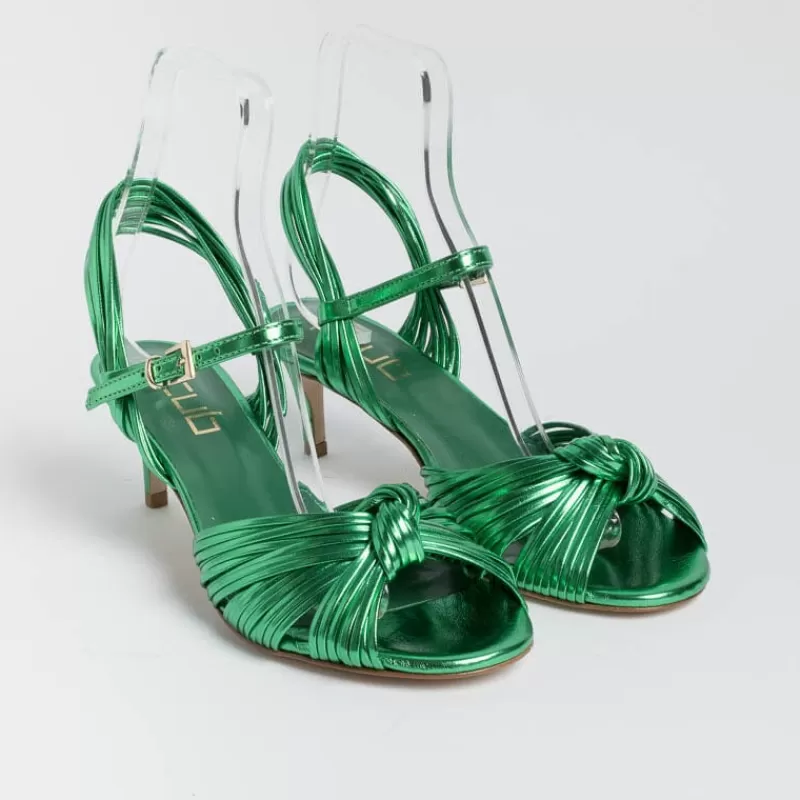 Women NCUB Sandals With Heel* - Sandals With Heels - Luna 22 - Green Laminate