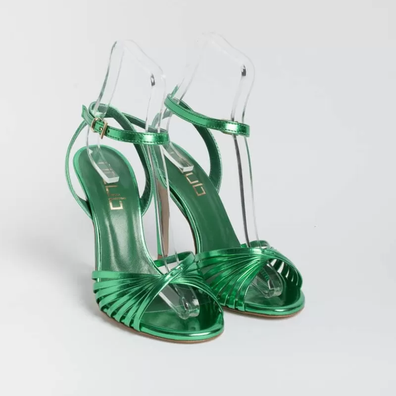 Women NCUB Sandals With Heel* - Sandals With Heels - Sole 19 - Green Laminate