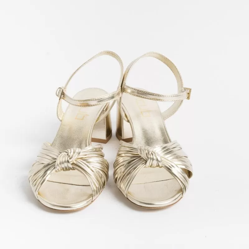 Women NCUB Wedding Shoes* - Sandals With Heels - Stefy 64 - Platinum Laminate