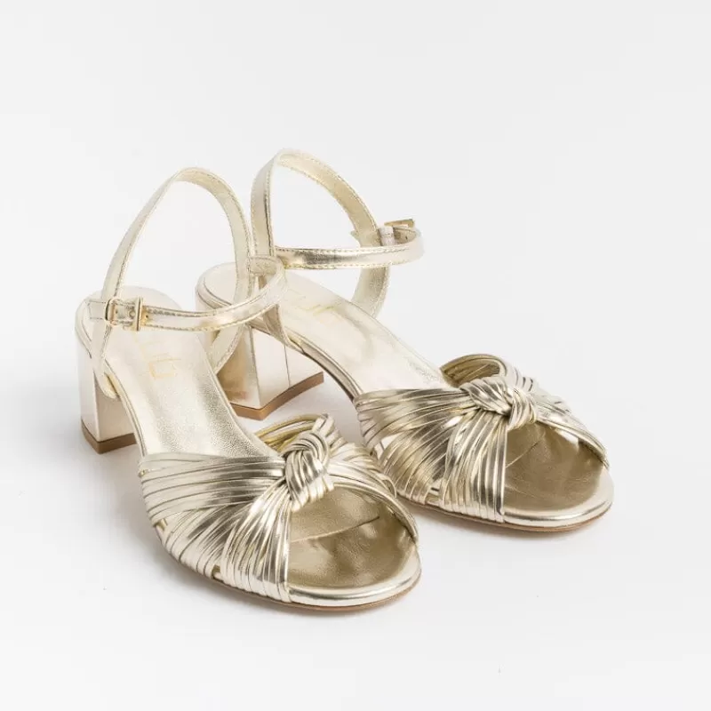 Women NCUB Wedding Shoes* - Sandals With Heels - Stefy 64 - Platinum Laminate