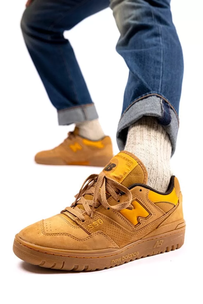 Men NEW BALANCE - Collezione Uomo Sneakers*New Balance - Sneakers Bb550Wea - Leather Suede