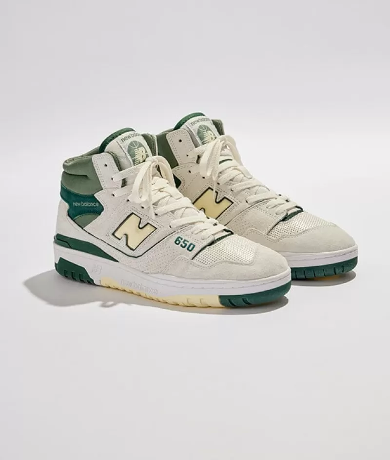 Men NEW BALANCE - Collezione Uomo Sneakers*New Balance - Unisex Sneakers Bb650Rvg - White Green