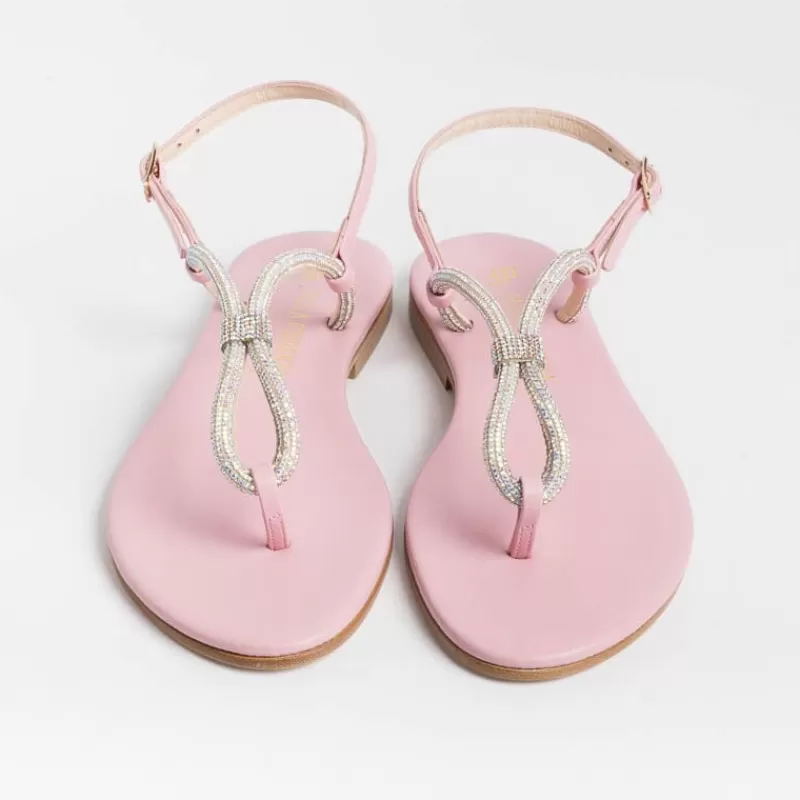 Women PAOLA FIORENZA Flip-Flops Sandals* - Flat Thong Sandals - Ss2336 - Pink