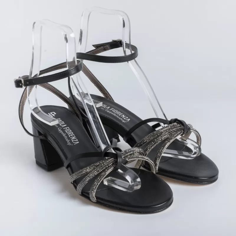 Women PAOLA FIORENZA Sandals With Heel* - Sandals With Heels - Fd13 - Black