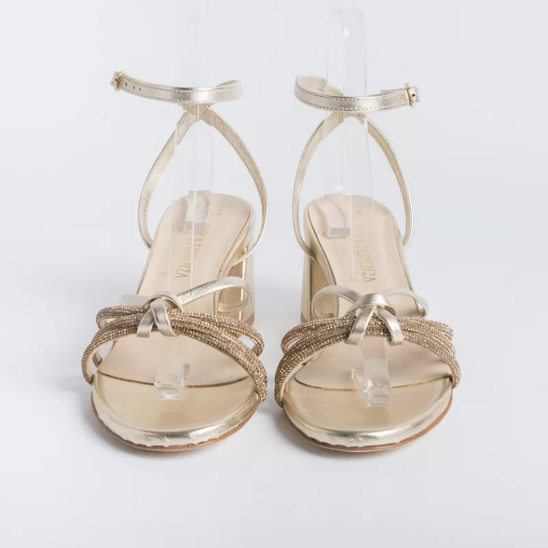 Women PAOLA FIORENZA Sandals With Heel* - Sandals With Heels - Fd13 - Gold