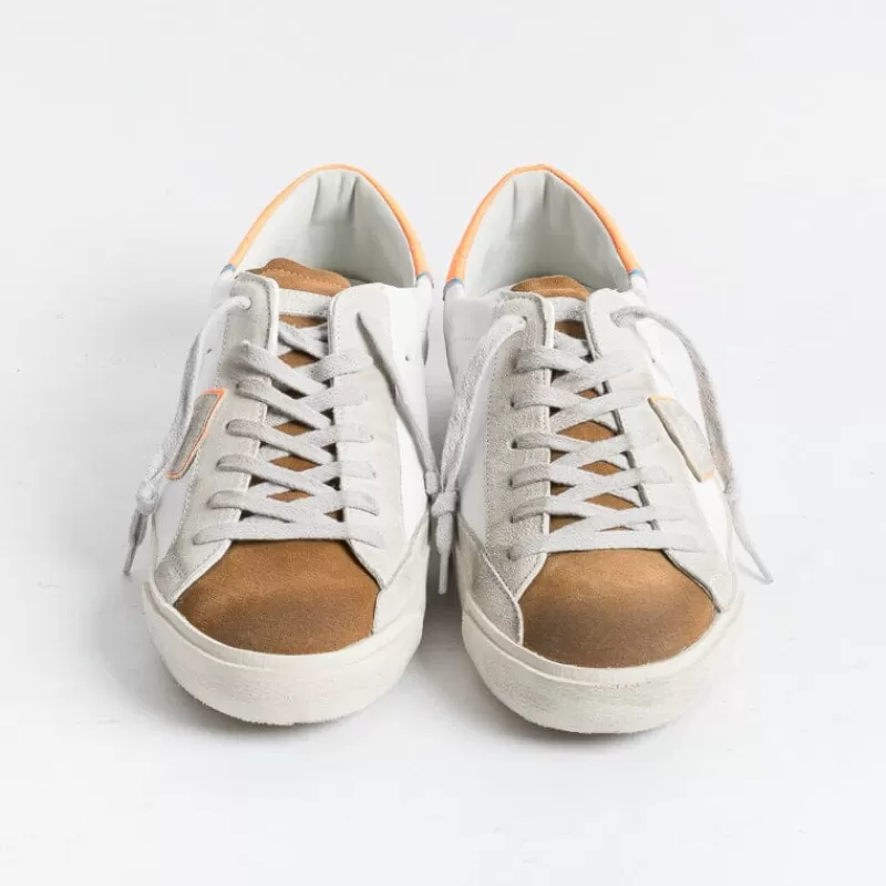 Men Philippe Model Paris Sneakers*Philippe Model - Prlu Wx25 Sneakers - Parisx - Leather Orange
