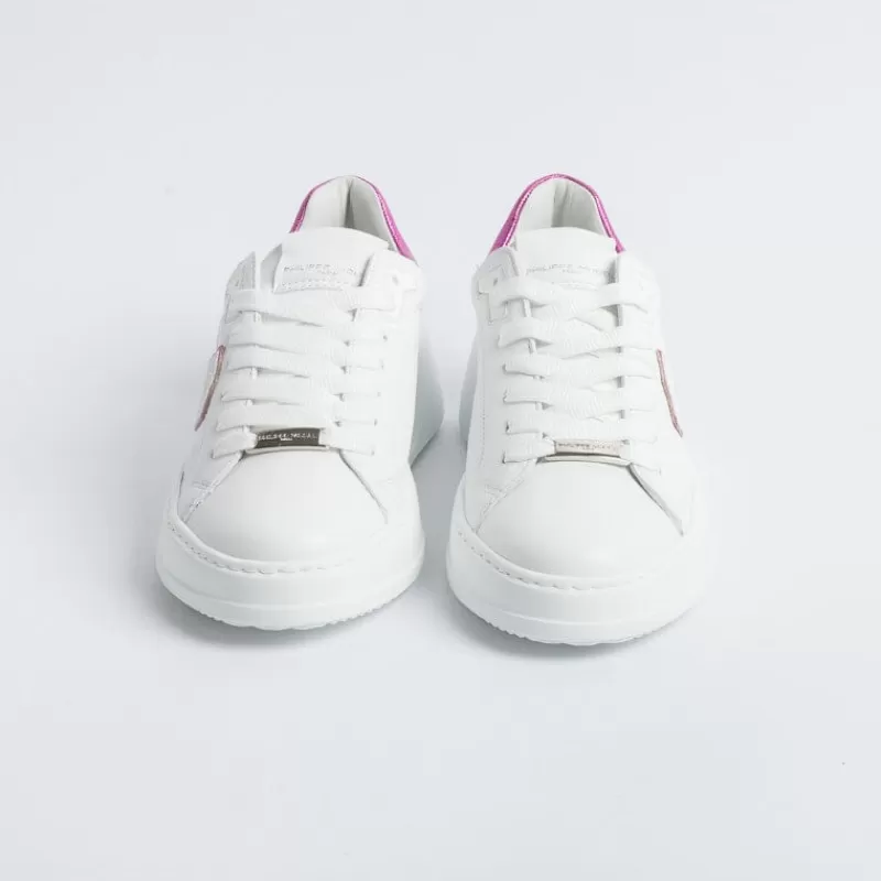 Women Philippe Model Paris Sneakers*Philippe Model - Sneakers Bjld Wm01 - Tres Temple - White Fuchsia