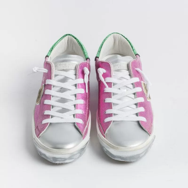 Women Philippe Model Paris Sneakers*Philippe Model - Sneakers Prld Mm01 - Parisx - Metal Fuchsia