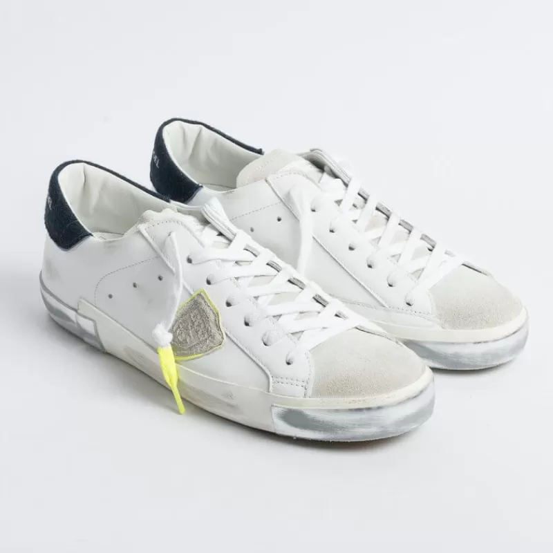 Men Philippe Model Paris Sneakers*Philippe Model - Sneakers Prlu Vll1 - Parisx - White Blue