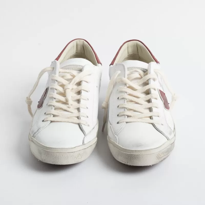 Men Philippe Model Paris Sneakers*Philippe Model - Sneakers Prlu Vp17- Parisx - White Bordeaux