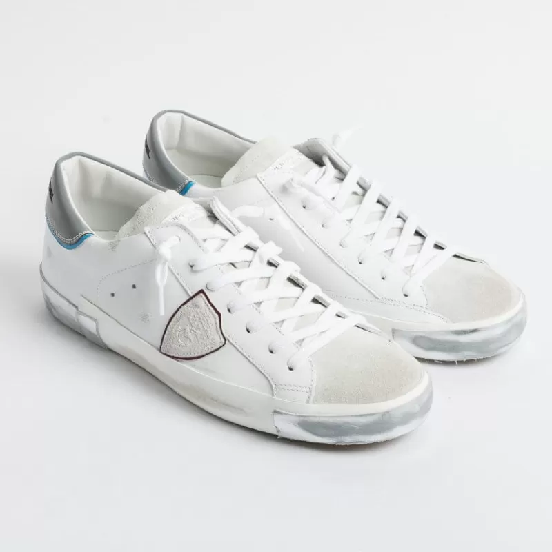 Men Philippe Model Paris Sneakers*Philippe Model - Sneakers Prlu Vre1 - Parisx - White Grey