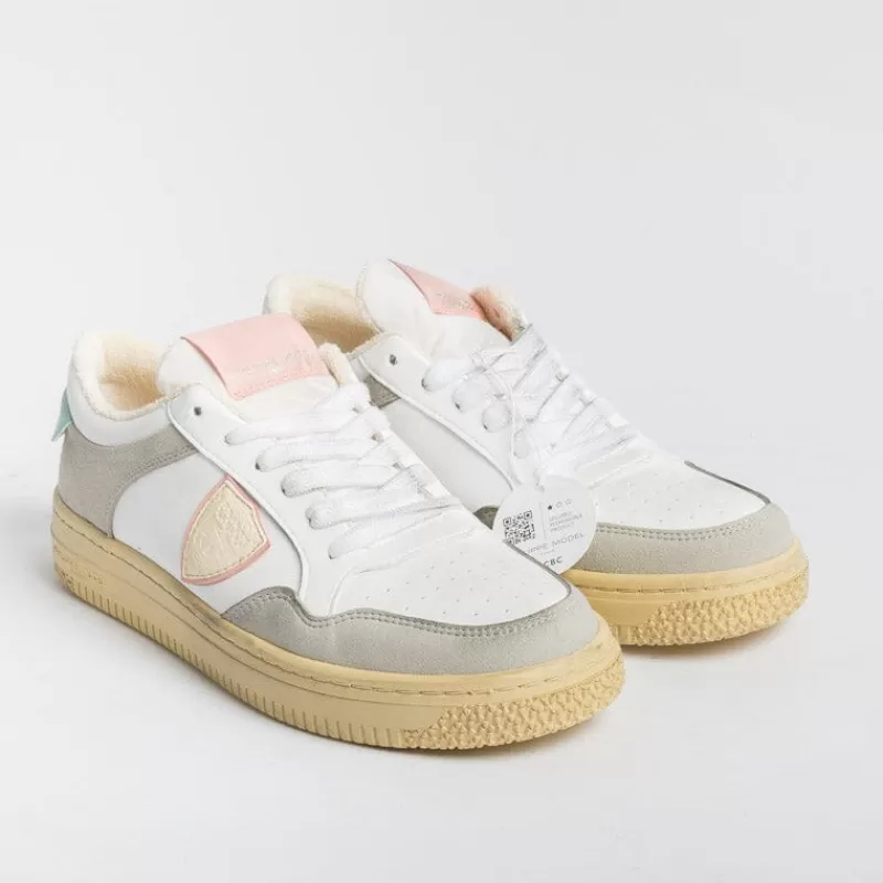 Women Philippe Model Paris Sneakers*Philippe Model -Sneakers Lyld Cp01 - Lyon - White Grey