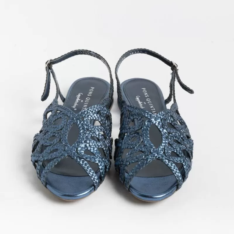 Women PONS QUINTANA Low Sandals* - Flat Sandals Elba 10302 - Light Blue
