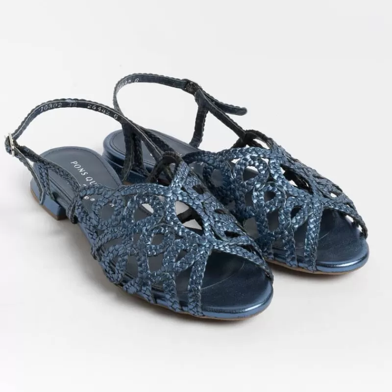 Women PONS QUINTANA Low Sandals* - Flat Sandals Elba 10302 - Light Blue