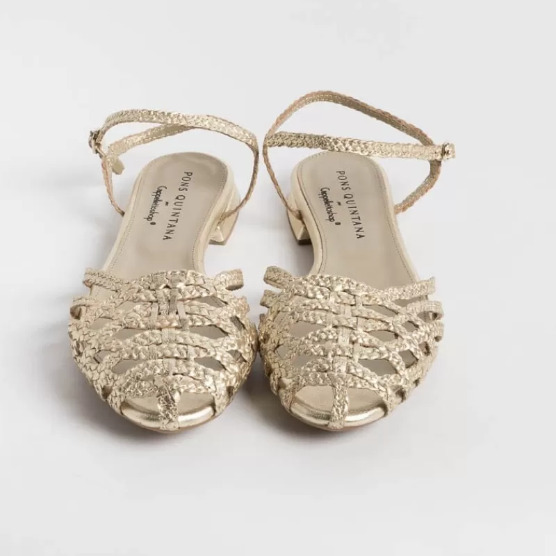 Women PONS QUINTANA Low Sandals* - Flat Sandals Elba 10308 - Platinum