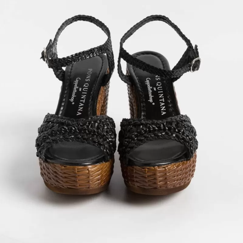 Women PONS QUINTANA Sandals With Heel* - Sandals With Heels - Cannes - 10425 - Black
