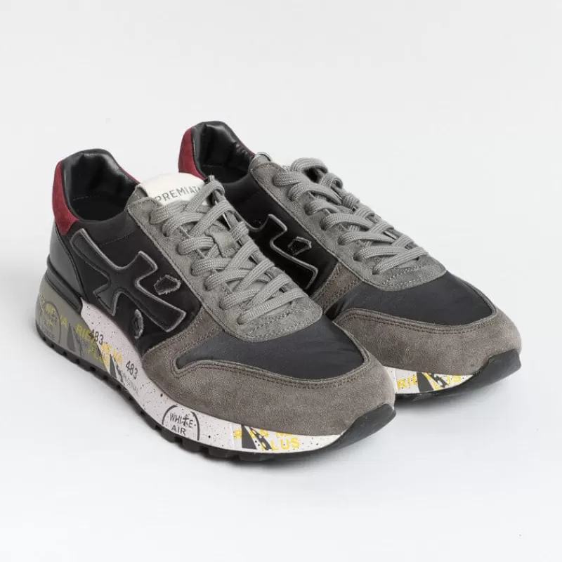 Men Premiata - Collezione Uomo Sneakers*Premiata - Sneakers - Mick 6420 - Gray Black Red