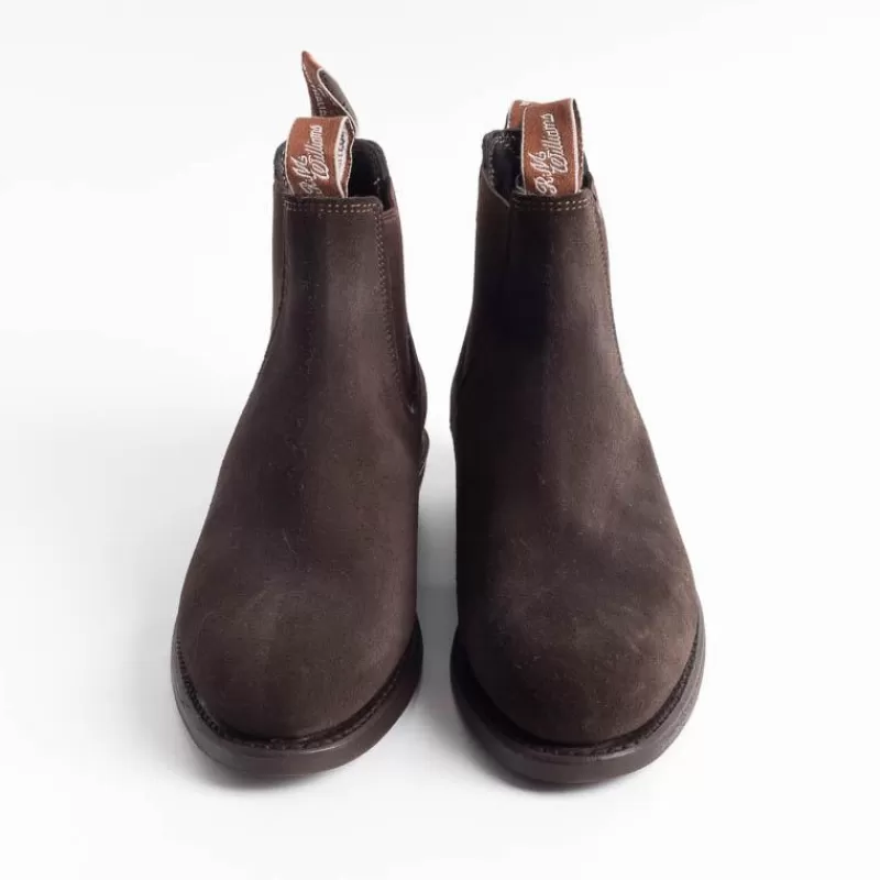 Women R.M. Williams - Collezione Donna Ankle Boots*Rm Williams - Adelaide Rubber Sole Boot - Suede Chocolate