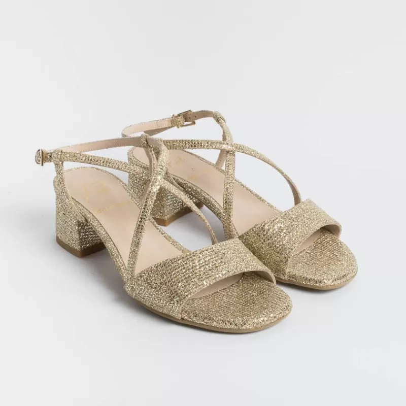 Women Roberto Festa Sandals With Heel*Roberto Festival - Sandals With Heels Macy - Gold Fabric